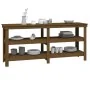 Banco de trabajo madera maciza de pino marrón miel 181x50x80 cm de , Mesas de trabajo - Ref: Foro24-823657, Precio: 218,78 €,...