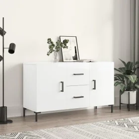 Aparador de madera de ingeniería blanco brillante 100x36x60 cm von , Sideboards - Ref: Foro24-828174, Preis: 106,79 €, Rabatt: %