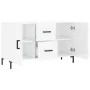 Aparador de madera de ingeniería blanco brillante 100x36x60 cm by , Sideboards - Ref: Foro24-828174, Price: 106,76 €, Discoun...