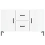 Aparador de madera de ingeniería blanco brillante 100x36x60 cm by , Sideboards - Ref: Foro24-828174, Price: 106,76 €, Discoun...