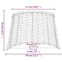Pantalla para lámpara mimbre marrón Ø40x26 cm von , Lampenschirme - Ref: Foro24-364393, Preis: 50,34 €, Rabatt: %