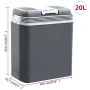 Nevera termoeléctrica portátil 20 litros 12 V 230 V E von , Kühlschränke - Ref: Foro24-51197, Preis: 93,55 €, Rabatt: %