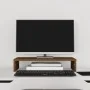 Soporte de monitor madera maciza pino marrón miel 50x27x10 cm by , Computer bases and risers - Ref: Foro24-813947, Price: 26,...