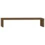 Soporte de monitor madera maciza pino marrón miel 50x27x10 cm by , Computer bases and risers - Ref: Foro24-813947, Price: 26,...