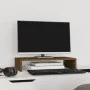 Soporte de monitor madera maciza pino marrón miel 50x27x10 cm by , Computer bases and risers - Ref: Foro24-813947, Price: 26,...