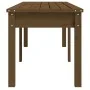 Banco jardín 2 plazas madera maciza pino marrón 159,5x44x45 cm by vidaXL, garden benches - Ref: Foro24-824014, Price: 61,53 €...