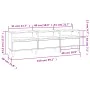 Mueble de TV madera contrachapada roble ahumado 150x30x44,5 cm von , TV-Möbel - Ref: Foro24-831914, Preis: 94,28 €, Rabatt: %