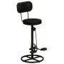 Taburetes de cocina 2 uds piel de cabra auténtica negro by , Kitchen stools - Ref: Foro24-338216, Price: 225,96 €, Discount: %