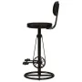 Taburetes de cocina 2 uds piel de cabra auténtica negro by , Kitchen stools - Ref: Foro24-338216, Price: 225,96 €, Discount: %