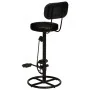 Taburetes de cocina 2 uds piel de cabra auténtica negro by , Kitchen stools - Ref: Foro24-338216, Price: 225,96 €, Discount: %