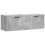 Armario de pared madera ingeniería gris hormigón 100x36,5x35 cm by , Lockers and storage cabinets - Ref: Foro24-830144, Price...