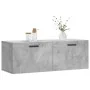 Armario de pared madera ingeniería gris hormigón 100x36,5x35 cm by , Lockers and storage cabinets - Ref: Foro24-830144, Price...
