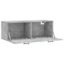 Armario de pared madera ingeniería gris hormigón 100x36,5x35 cm by , Lockers and storage cabinets - Ref: Foro24-830144, Price...