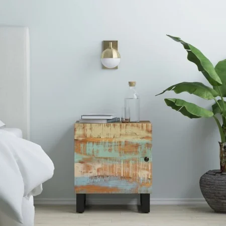 Mesita de noche de madera maciza reciclada 40x33x46 cm de , Mesitas de noche - Ref: Foro24-345212, Precio: 78,37 €, Descuento: %