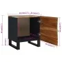 Mesita de noche de madera maciza reciclada 40x33x46 cm de , Mesitas de noche - Ref: Foro24-345212, Precio: 78,37 €, Descuento: %