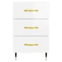 Mesita de noche madera de ingeniería blanco brillo 40x40x66 cm von , Nachttische - Ref: Foro24-827638, Preis: 91,72 €, Rabatt: %