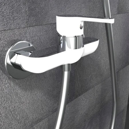 EISL Grifo monomando de ducha DIZIANI cromado blanco de , Grifos - Ref: Foro24-446484, Precio: 65,23 €, Descuento: %