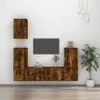 Set de muebles de TV 5 pzas madera contrachapada roble ahumado by , TV Furniture - Ref: Foro24-3188779, Price: 211,34 €, Disc...