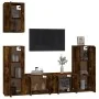 Set de muebles de TV 5 pzas madera contrachapada roble ahumado by , TV Furniture - Ref: Foro24-3188779, Price: 211,34 €, Disc...