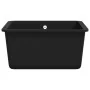 Fregadero de cocina de granito con un seno negro by , Sinks - Ref: Foro24-142960, Price: 172,30 €, Discount: %