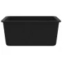 Fregadero de cocina de granito con un seno negro by , Sinks - Ref: Foro24-142960, Price: 172,30 €, Discount: %