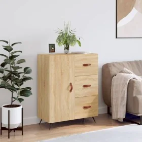 Aparador de madera de ingeniería roble Sonoma 69,5x34x90 cm by , Sideboards - Ref: Foro24-827887, Price: 66,36 €, Discount: %