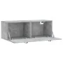 Armario de pared madera ingeniería gris hormigón 100x36,5x35 cm von , Schließfächer und Lagerschränke - Ref: Foro24-830112, P...