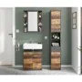 FMD Armario de cuarto de baño con espejo color matera oscuro old style von , Badezimmerwaschtische - Ref: Foro24-429458, Prei...