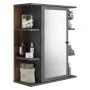 FMD Armario de cuarto de baño con espejo color matera oscuro old style von , Badezimmerwaschtische - Ref: Foro24-429458, Prei...
