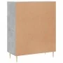 Aparador de madera de ingeniería gris hormigón 69,5x34x90 cm de , Aparadores - Ref: Foro24-827968, Precio: 82,32 €, Descuento: %