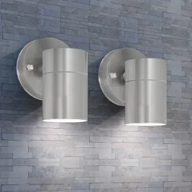 Lámpara de pared exterior 2 uds acero inoxidable descendente von , Außenbeleuchtung - Ref: Foro24-42418, Preis: 36,24 €, Raba...