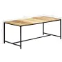 Mesa de comedor madera maciza de mango rugosa 180x90x75 cm de , Mesas de cocina y de comedor - Ref: Foro24-247810, Precio: 28...