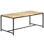 Mesa de comedor madera maciza de mango rugosa 180x90x75 cm de , Mesas de cocina y de comedor - Ref: Foro24-247810, Precio: 28...