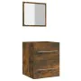 Armario de baño con espejo color roble ahumado 41x38,5x48 cm von , Badezimmermöbel - Ref: Foro24-820469, Preis: 50,15 €, Raba...