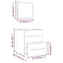 Armario de baño con espejo color roble ahumado 41x38,5x48 cm von , Badezimmermöbel - Ref: Foro24-820469, Preis: 50,15 €, Raba...