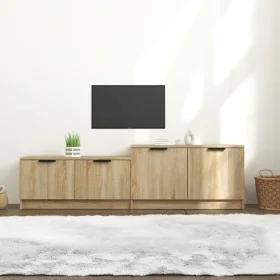 Mueble de TV madera contrachapada roble Sonoma 158,5x36x45 cm von , TV-Möbel - Ref: Foro24-811487, Preis: 95,40 €, Rabatt: %