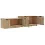 Mueble de TV madera contrachapada roble Sonoma 158,5x36x45 cm de , Muebles TV - Ref: Foro24-811487, Precio: 95,40 €, Descuent...