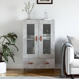 Aparador alto madera de ingeniería gris hormigón 69,5x31x115 cm von , Sideboards - Ref: Foro24-828272, Preis: 84,85 €, Rabatt: %