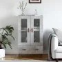 Aparador alto madera de ingeniería gris hormigón 69,5x31x115 cm by , Sideboards - Ref: Foro24-828272, Price: 84,85 €, Discoun...