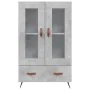 Aparador alto madera de ingeniería gris hormigón 69,5x31x115 cm by , Sideboards - Ref: Foro24-828272, Price: 84,85 €, Discoun...