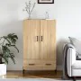 Aparador alto madera de ingeniería roble Sonoma 69,5x31x115 cm de , Aparadores - Ref: Foro24-828247, Precio: 101,19 €, Descue...