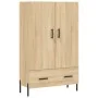 Aparador alto madera de ingeniería roble Sonoma 69,5x31x115 cm de , Aparadores - Ref: Foro24-828247, Precio: 101,19 €, Descue...