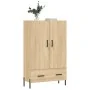 Aparador alto madera de ingeniería roble Sonoma 69,5x31x115 cm de , Aparadores - Ref: Foro24-828247, Precio: 101,19 €, Descue...