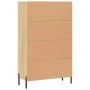 Aparador alto madera de ingeniería roble Sonoma 69,5x31x115 cm de , Aparadores - Ref: Foro24-828247, Precio: 101,19 €, Descue...