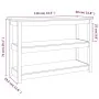 Mesa consola de madera maciza de pino marrón miel 110x40x74 cm by , Side tables - Ref: Foro24-821667, Price: 83,22 €, Discoun...