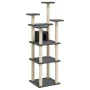 Rascador para gatos con postes de sisal gris oscuro 171 cm by , Cat furniture - Ref: Foro24-171487, Price: 77,50 €, Discount: %