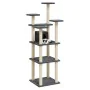 Rascador para gatos con postes de sisal gris oscuro 171 cm by , Cat furniture - Ref: Foro24-171487, Price: 77,50 €, Discount: %