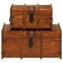 Juego de cofres 2 piezas madera maciza de acacia acabado miel by , Trunks for trousseau - Ref: Foro24-245656, Price: 294,74 €...