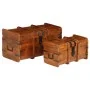 Juego de cofres 2 piezas madera maciza de acacia acabado miel by , Trunks for trousseau - Ref: Foro24-245656, Price: 294,74 €...