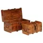 Juego de cofres 2 piezas madera maciza de acacia acabado miel by , Trunks for trousseau - Ref: Foro24-245656, Price: 294,74 €...